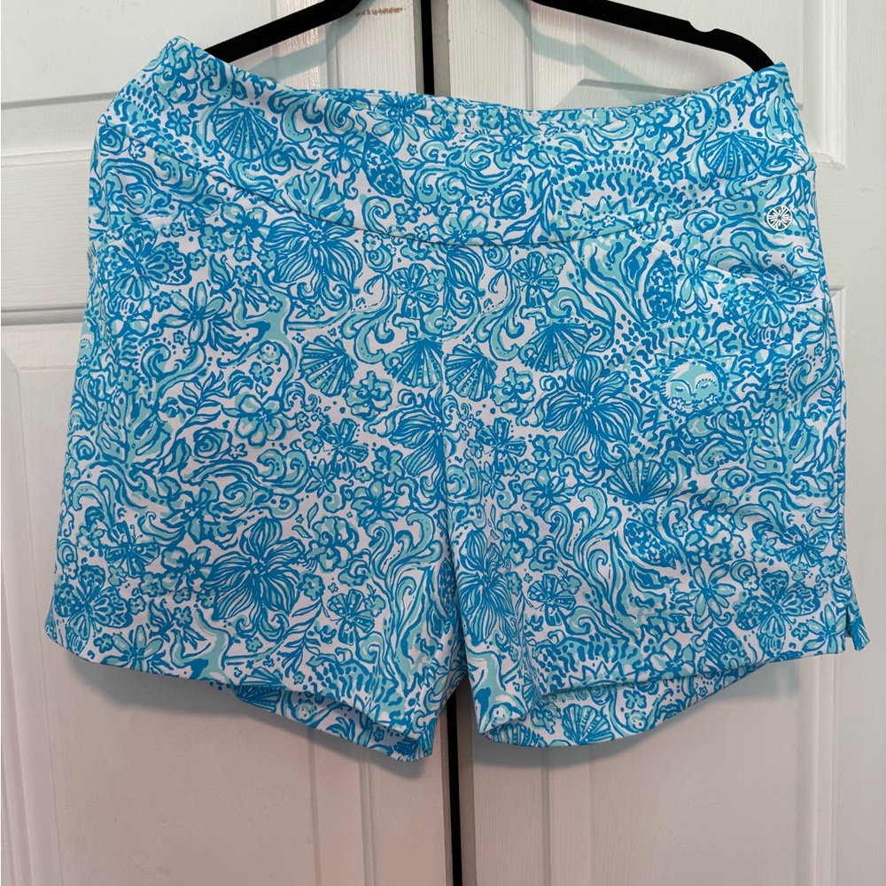 Lilly Pulitzer Blue Floral Women's Shorts